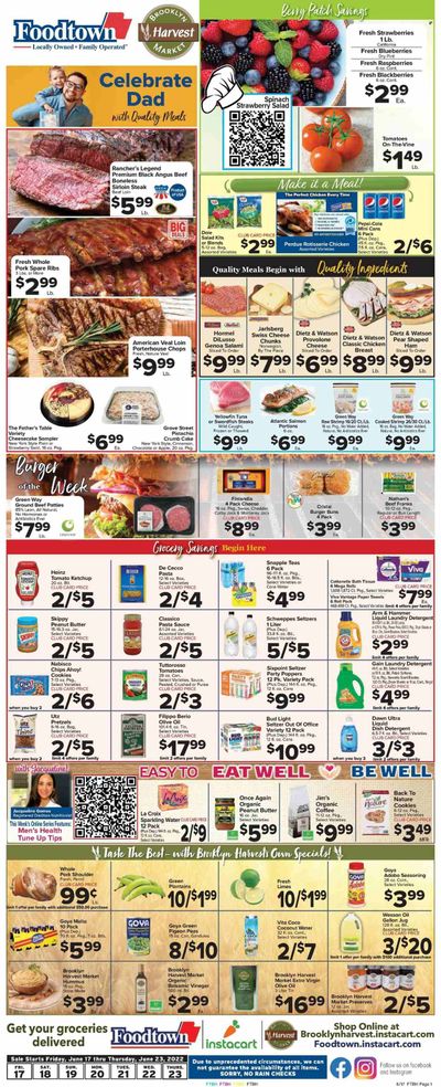 Foodtown (NJ, NY, PA) Weekly Ad Flyer June 17 to June 24