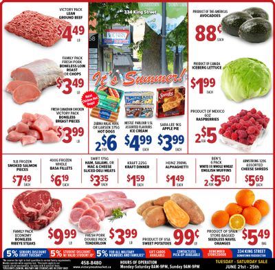 Victory Meat Market Flyer June 21 to 25