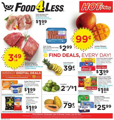 Food 4 Less (CA) Weekly Ad Flyer June 21 to June 28