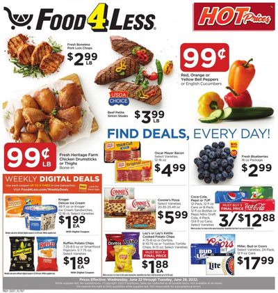 Food 4 Less (IN) Weekly Ad Flyer June 21 to June 28