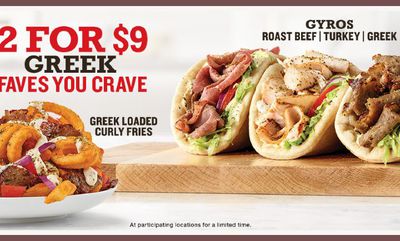 GREEK CRAVES YOU FAVE at Arby's