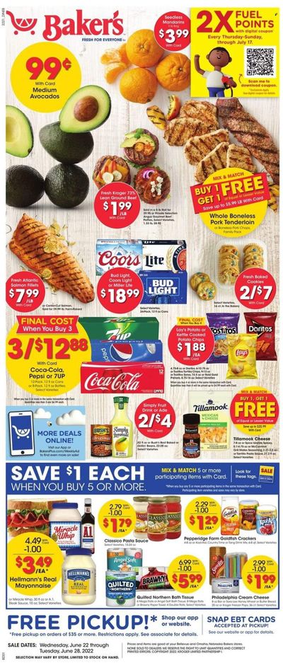 Baker's (NE) Weekly Ad Flyer June 21 to June 28