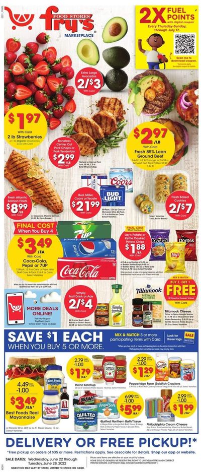 Fry’s (AZ) Weekly Ad Flyer June 21 to June 28