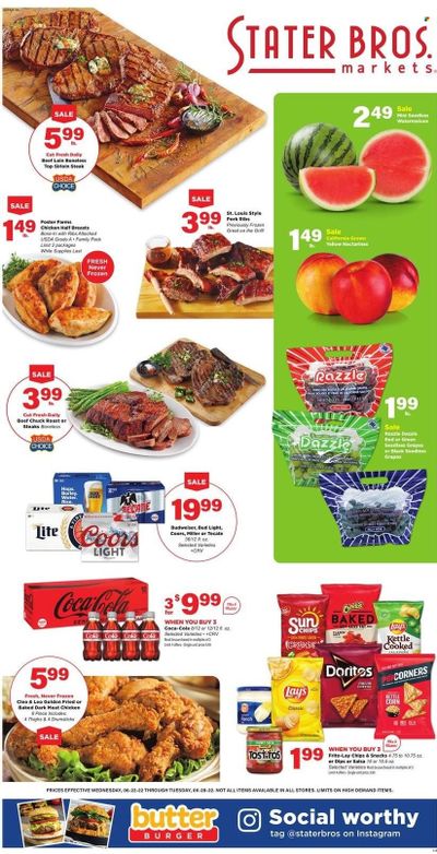 Stater Bros. (CA) Weekly Ad Flyer June 21 to June 28