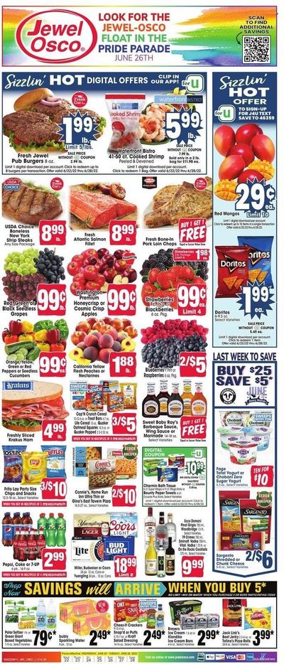 Jewel Osco (IN) Weekly Ad Flyer June 21 to June 28