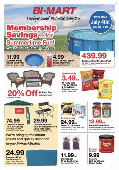 Bi-Mart (ID, OR, WA) Weekly Ad Flyer June 21 to June 28