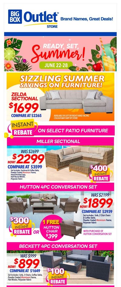 Big Box Outlet Store Flyer June 22 to 28