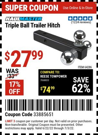 Harbor Freight Weekly Ad Flyer June 22 to June 29