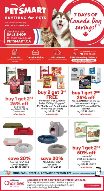 PetSmart Canada Day Savings Flyer June 23 to 29