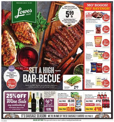 Lowes Foods (NC, SC) Weekly Ad Flyer June 22 to June 29