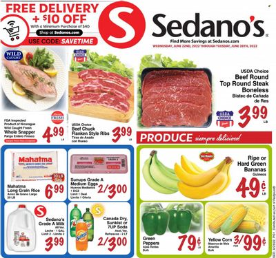 Sedano's (FL) Weekly Ad Flyer June 22 to June 29