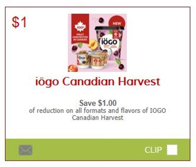 Sobeys Ontario: Two Iogo Canadian Harvest Products For 50 Cents After Coupon