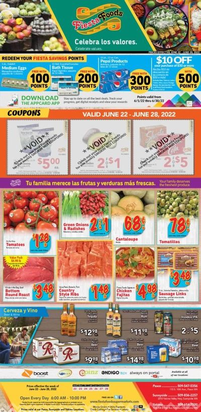 Fiesta Foods SuperMarkets (WA) Weekly Ad Flyer June 22 to June 29