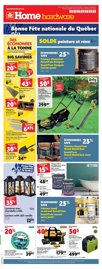 Home Hardware (QC) Flyer June 23 to 29