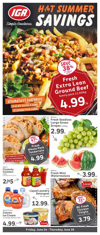 IGA Stores of BC Flyer June 24 to 30