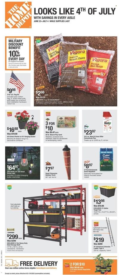 The Home Depot Weekly Ad Flyer June 23 to June 30