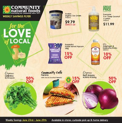 Community Natural Foods Flyer June 23 to 29