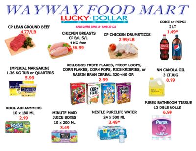 WayWay Food Mart Flyer June 23 to 29
