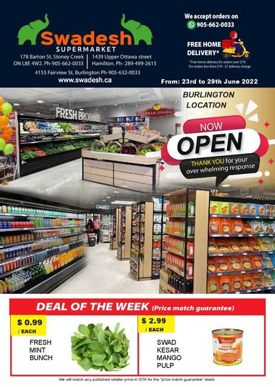 Swadesh Supermarket Flyer June 23 to 29