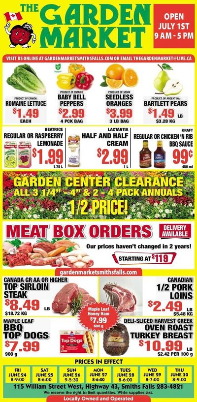 The Garden Market Flyer June 24 to 30