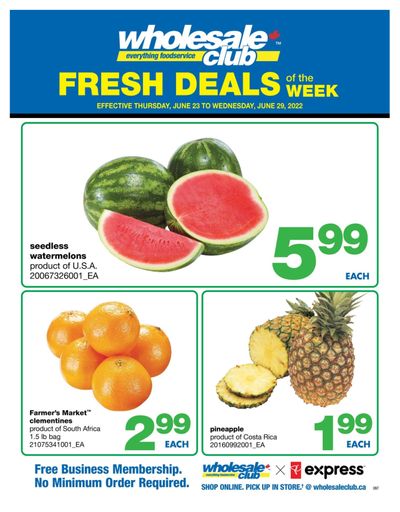 Wholesale Club (ON) Fresh Deals of the Week Flyer June 23 to 29