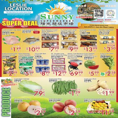 Sunny Supermarket (Leslie) Flyer June 24 to 30