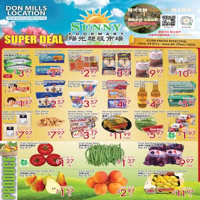 Sunny Foodmart (Don Mills) Flyer June 24 to 30