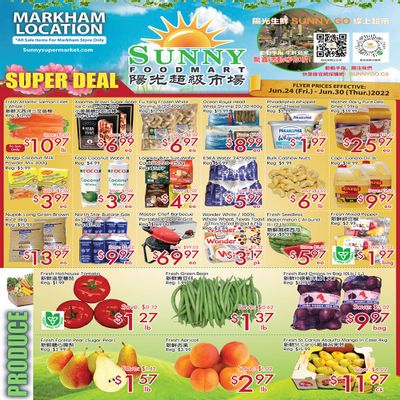 Sunny Foodmart (Markham) Flyer June 24 to 30