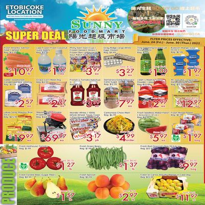 Sunny Foodmart (Etobicoke) Flyer June 24 to 30