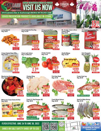 Skyland Food Mart Flyer June 24 to 30