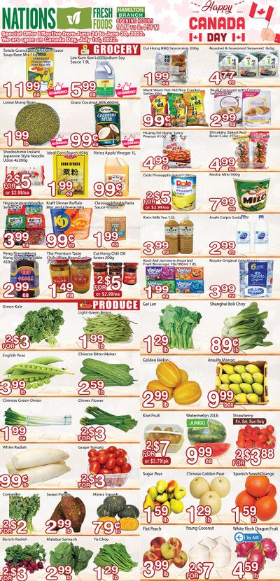 Nations Fresh Foods (Hamilton) Flyer June 24 to 30