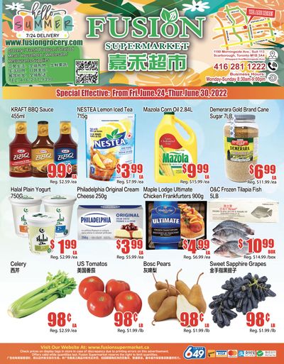 Fusion Supermarket Flyer June 24 to 30