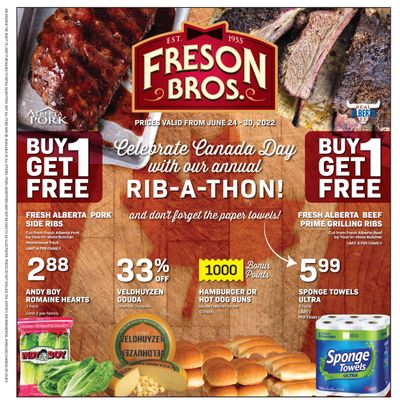 Freson Bros. Flyer June 24 to 30