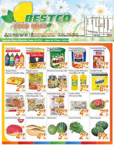 BestCo Food Mart (Etobicoke) Flyer June 24 to 30