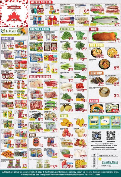 Oceans Fresh Food Market (Mississauga) Flyer June 24 to 30