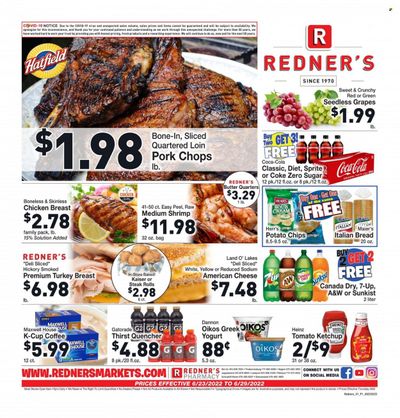 Redner's Markets (DE, MD, PA) Weekly Ad Flyer June 24 to July 1