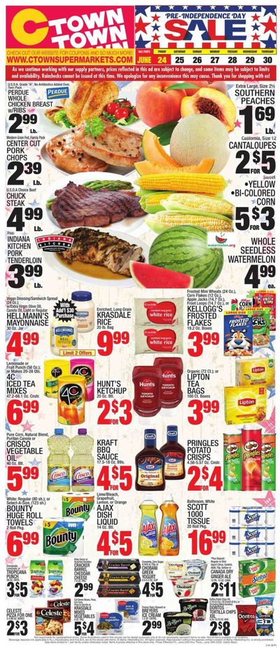 C-Town (CT, FL, MA, NJ, NY, PA) Weekly Ad Flyer June 24 to July 1