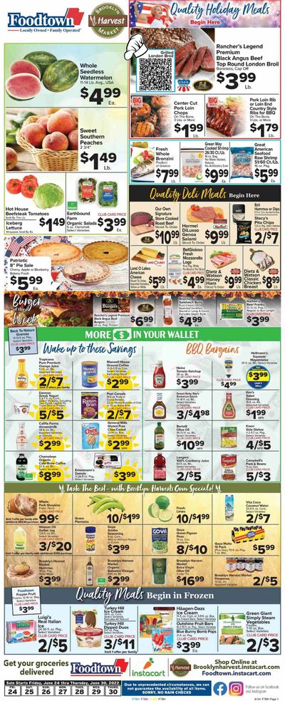 Foodtown (NJ, NY, PA) Weekly Ad Flyer June 24 to July 1