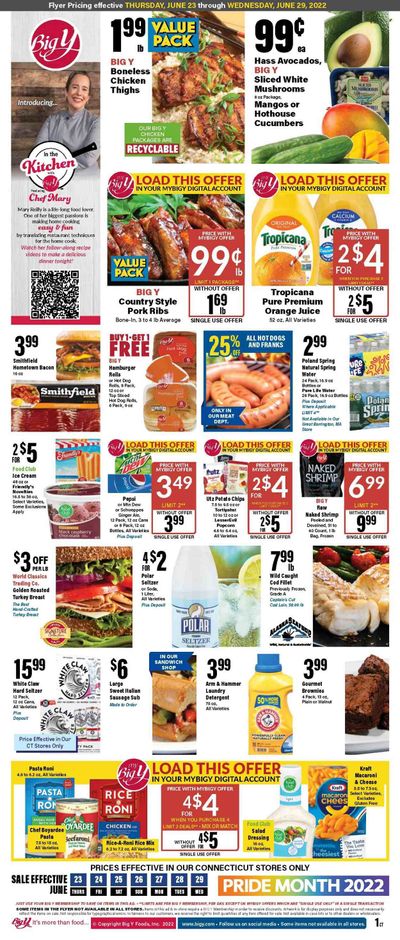 Big Y (CT) Weekly Ad Flyer June 24 to July 1