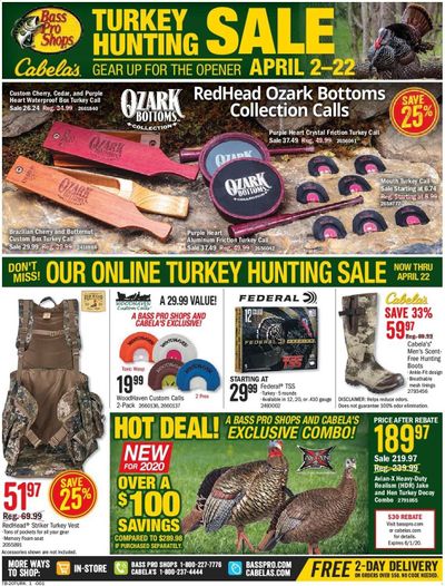 Bass Pro Shops Weekly Ad & Flyer April 2 to 22