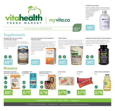 Vita Health Fresh Market Flyer June 17 to July 3