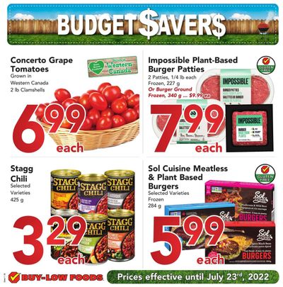 Buy-Low Foods Budget Savers Flyer June 26 to July 23 