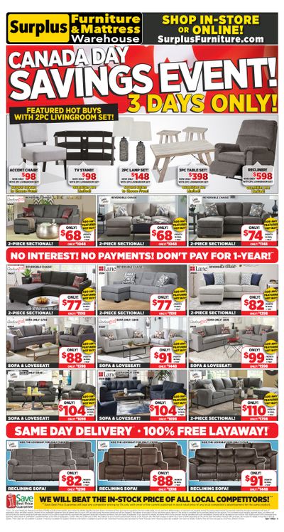 Surplus Furniture & Mattress Warehouse (Sydney) Flyer June 27 to July 3