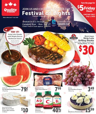 Quality Foods Flyer June 27 to July 3