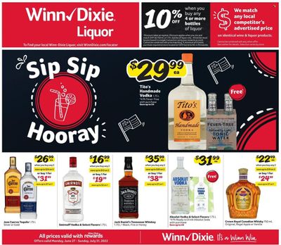 Winn Dixie (AL, FL, GA, LA) Weekly Ad Flyer June 27 to July 4
