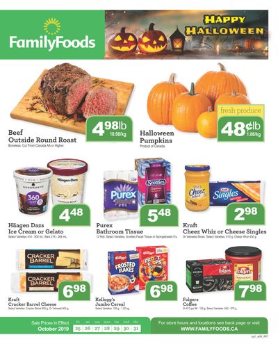 Family Foods Flyer October 25 to 31