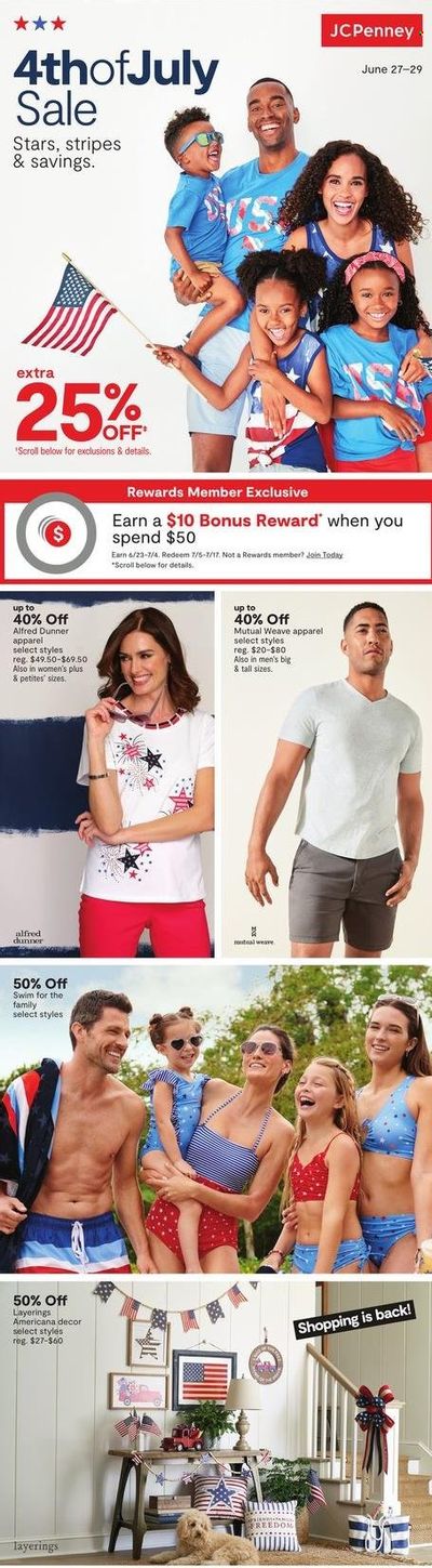 JCPenney Weekly Ad Flyer June 28 to July 5