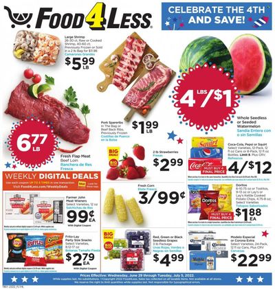 Food 4 Less (CA) Weekly Ad Flyer June 28 to July 5
