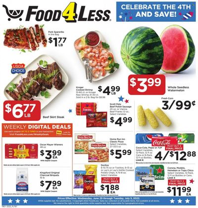 Food 4 Less (IN) Weekly Ad Flyer June 28 to July 5