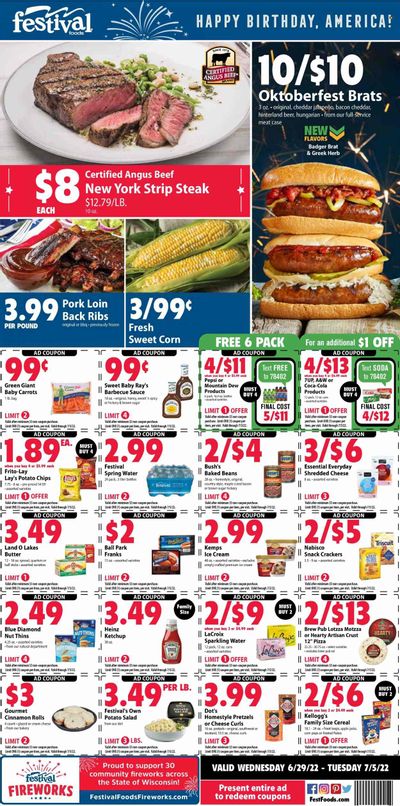Festival Foods (WI) Weekly Ad Flyer June 28 to July 5